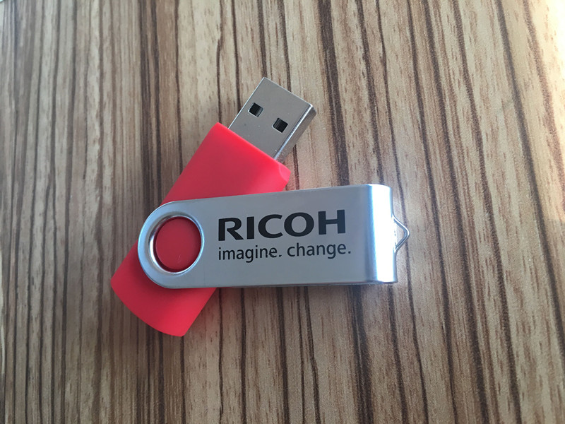 RICOH ordered 500pcs swivel USB for promotions